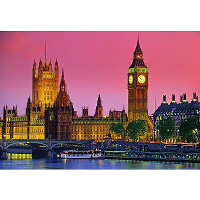 Clementoni 500 Piece Tower of London Big Ben River Thames Evening Puzzle